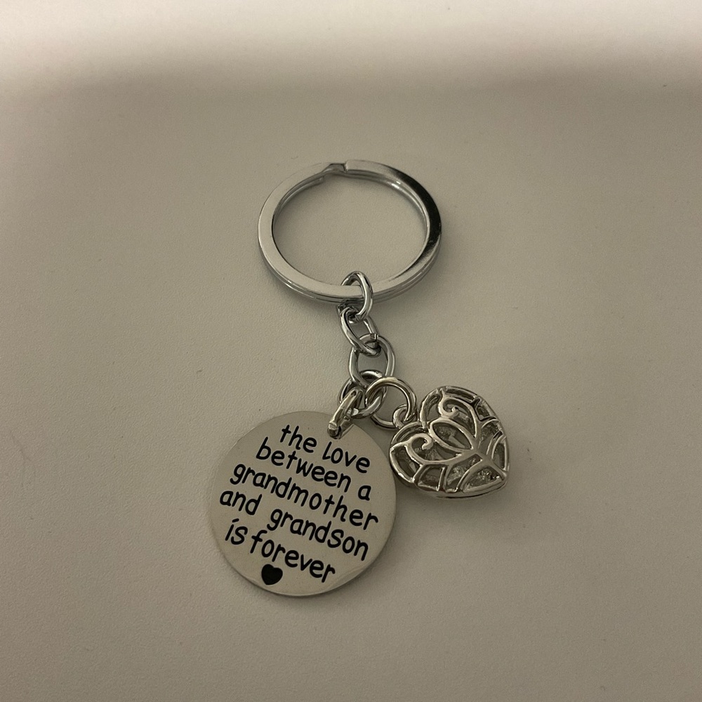 Grandmother and Grandson keychain